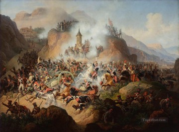 軍事戦争 Painting - 1月のソモシエラの戦い スチョドルスキ軍事戦争